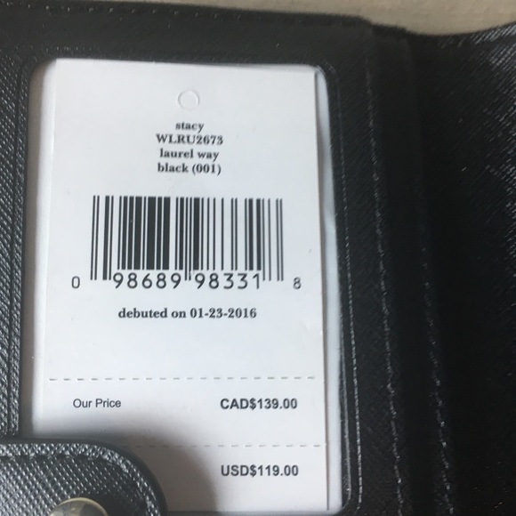 Kate Spade Laurel Way Black leather wallet - Picture 3 of 4